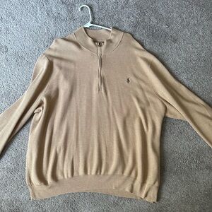Men's cashmere 1/4 zip up